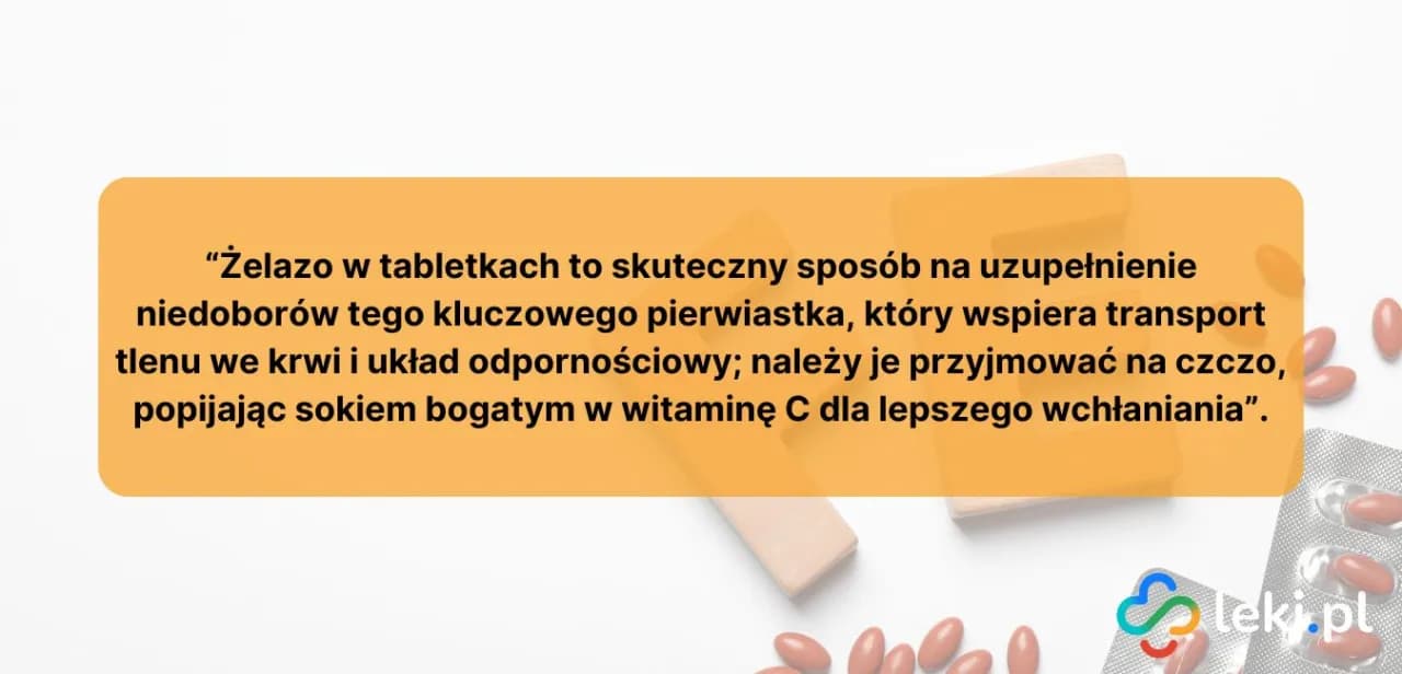Jak zażywać żelazo? Maksymalne wchłanianie i zero skutków ubocznych